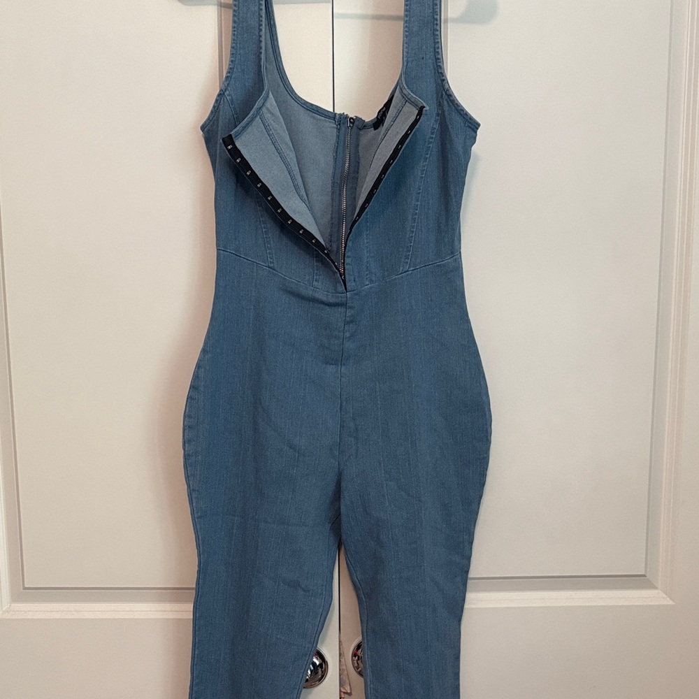 Blue Denim Jumpsuit